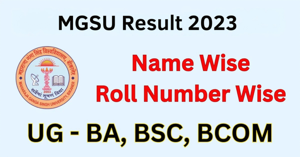 MGSU Result 2023